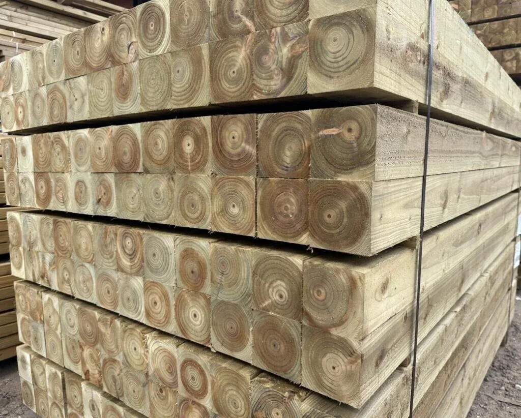 3x3 Timber Post 8ft